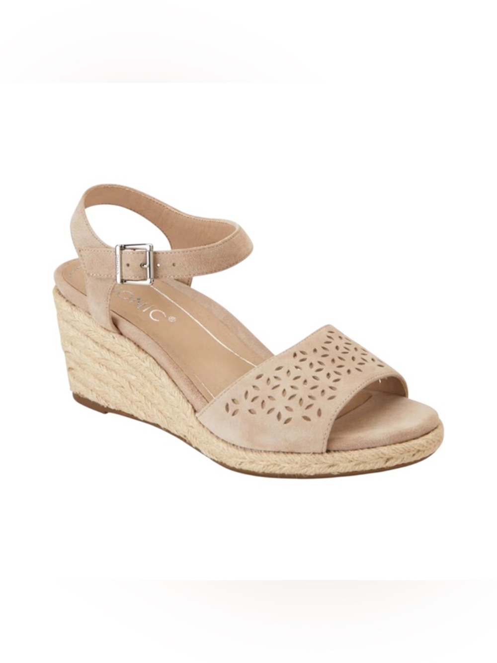 Vionic Tulum Ariel Wedge Sandals size 10 new beige